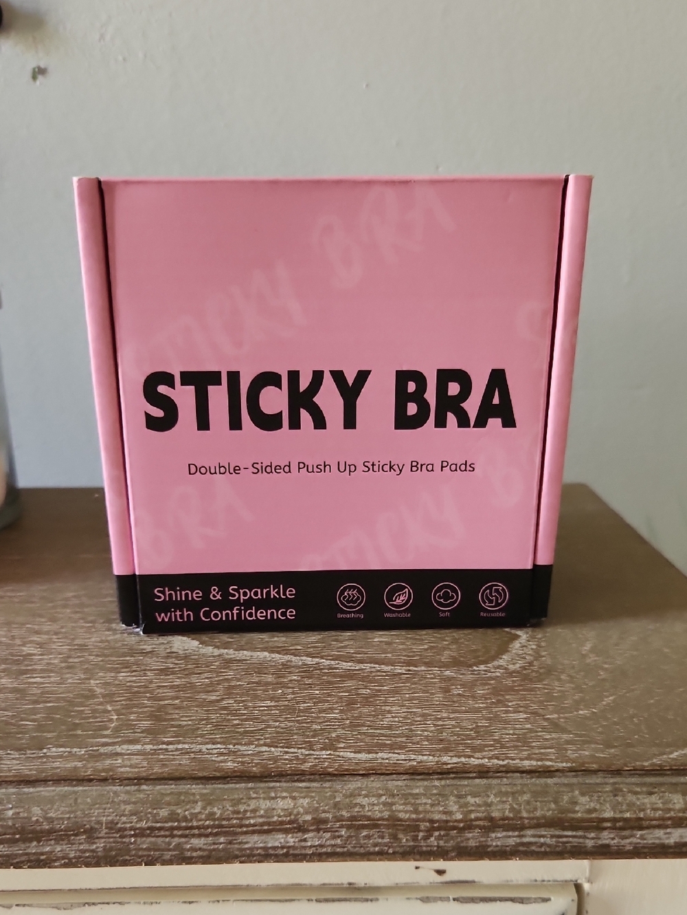 Sticky Bra Double-Sided Push Up Pads - Pink
